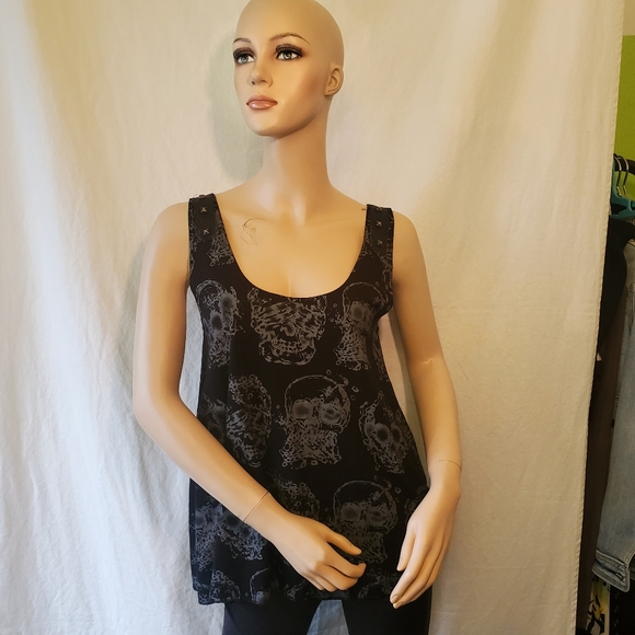 Royal Bones Skull Print Tank - Picture 1 of 12